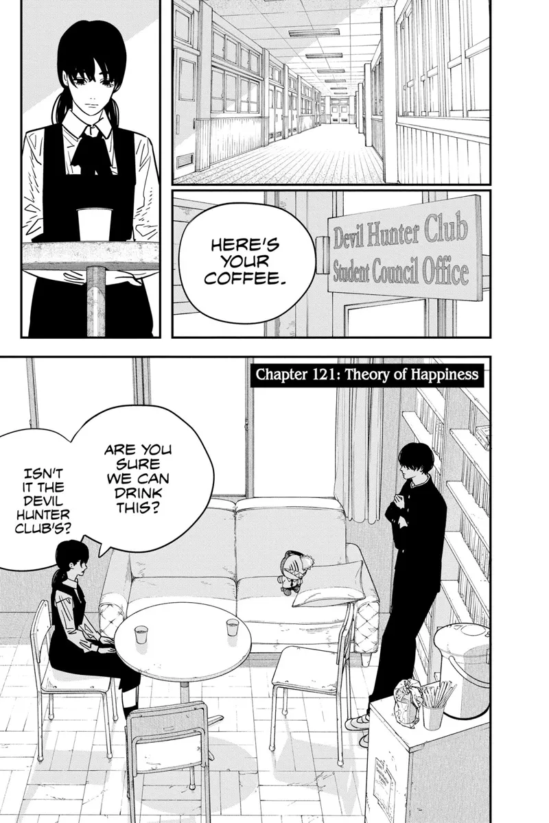 Chainsaw Man Manga Chapter 121 page 1 - Theory of Happiness