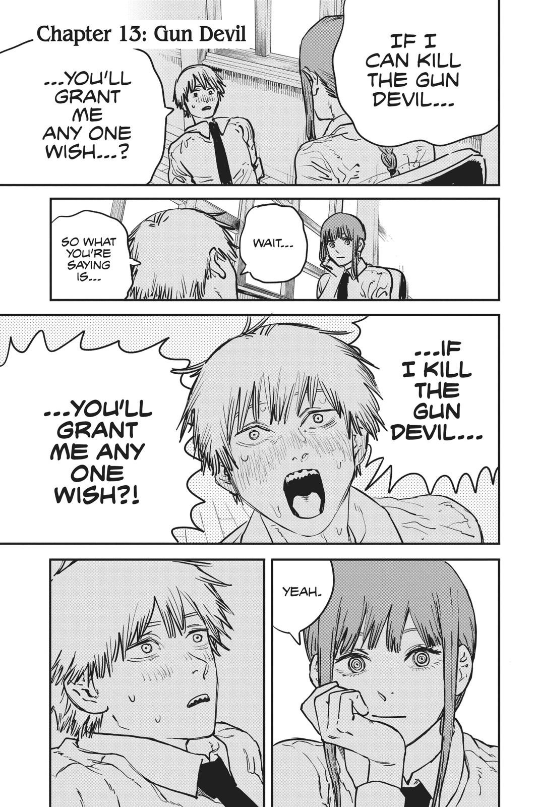 Chainsaw Man Manga Chapter 13 page 1 - Gun Devil