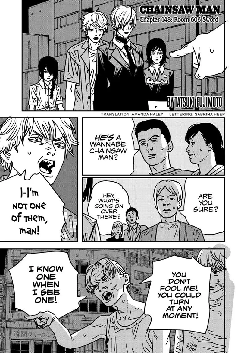 Chainsaw Man Manga Chapter 148 page 1 - Room 606 Sword