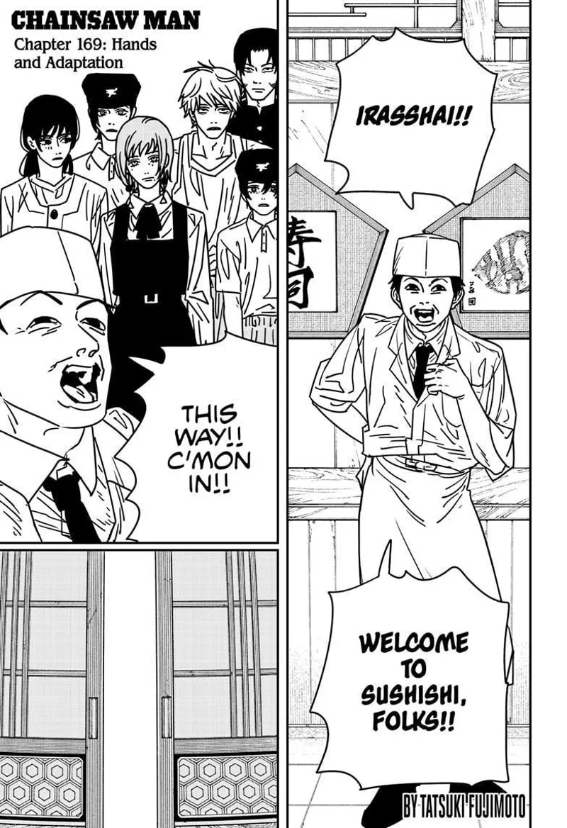 Chainsaw Man Manga Chapter 169 page 1 - Hands and Adaptation