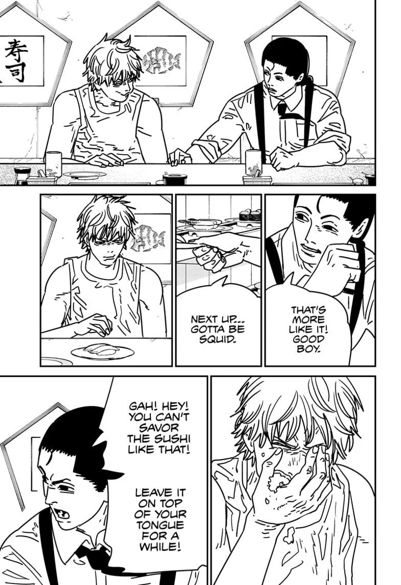 Chainsaw Man Manga Chapter 170 page 3 - How to Eat Sushi