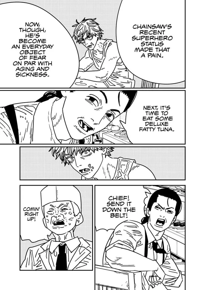 Chainsaw Man Manga Chapter 170 page 9 - How to Eat Sushi