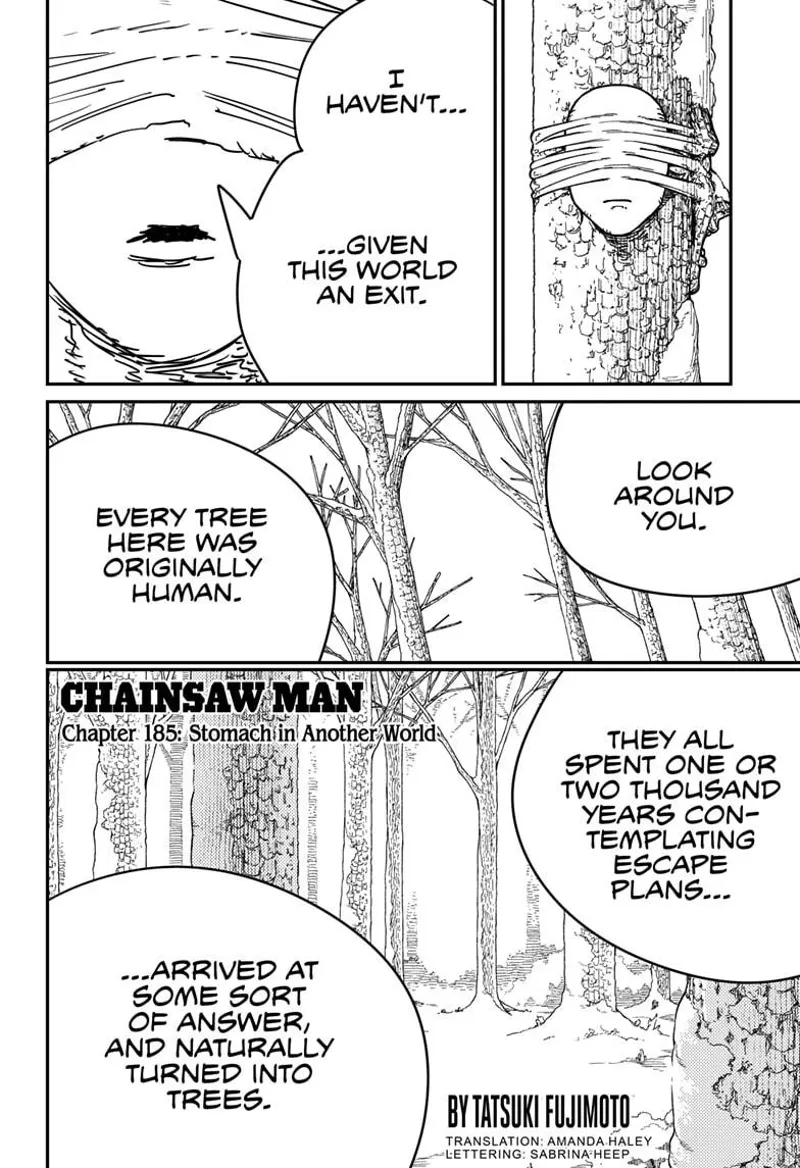 Chainsaw Man Manga Chapter 185 page 1 - Stomach in Another World