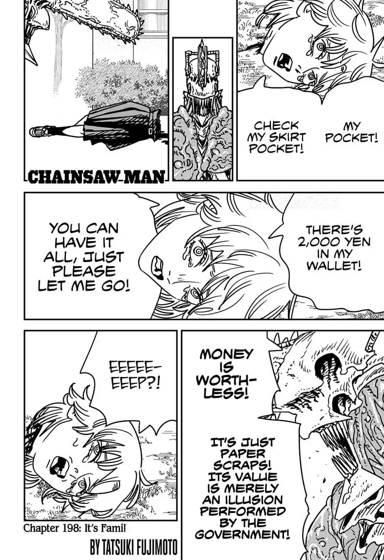 Chainsaw Man Manga Chapter 198 page 1 - It's Fami!