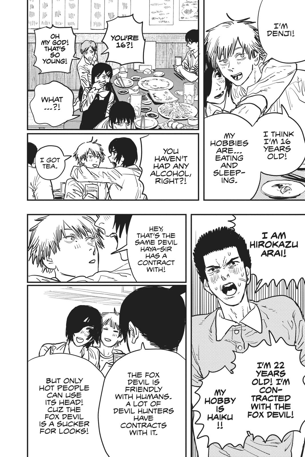 Chainsaw Man Manga Chapter 20 page 13 - Drinking