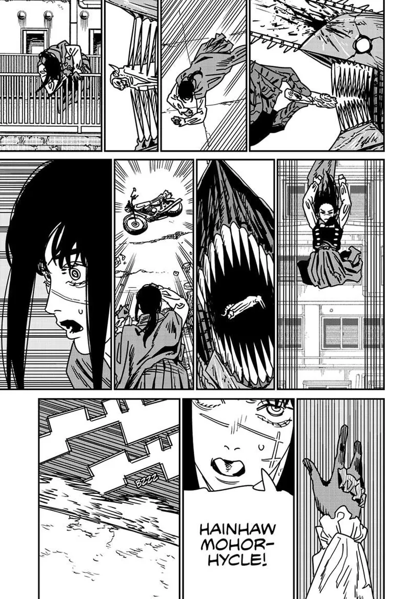 Chainsaw Man Manga Chapter 225 page 4 - Barf, Motorcycle, Hell