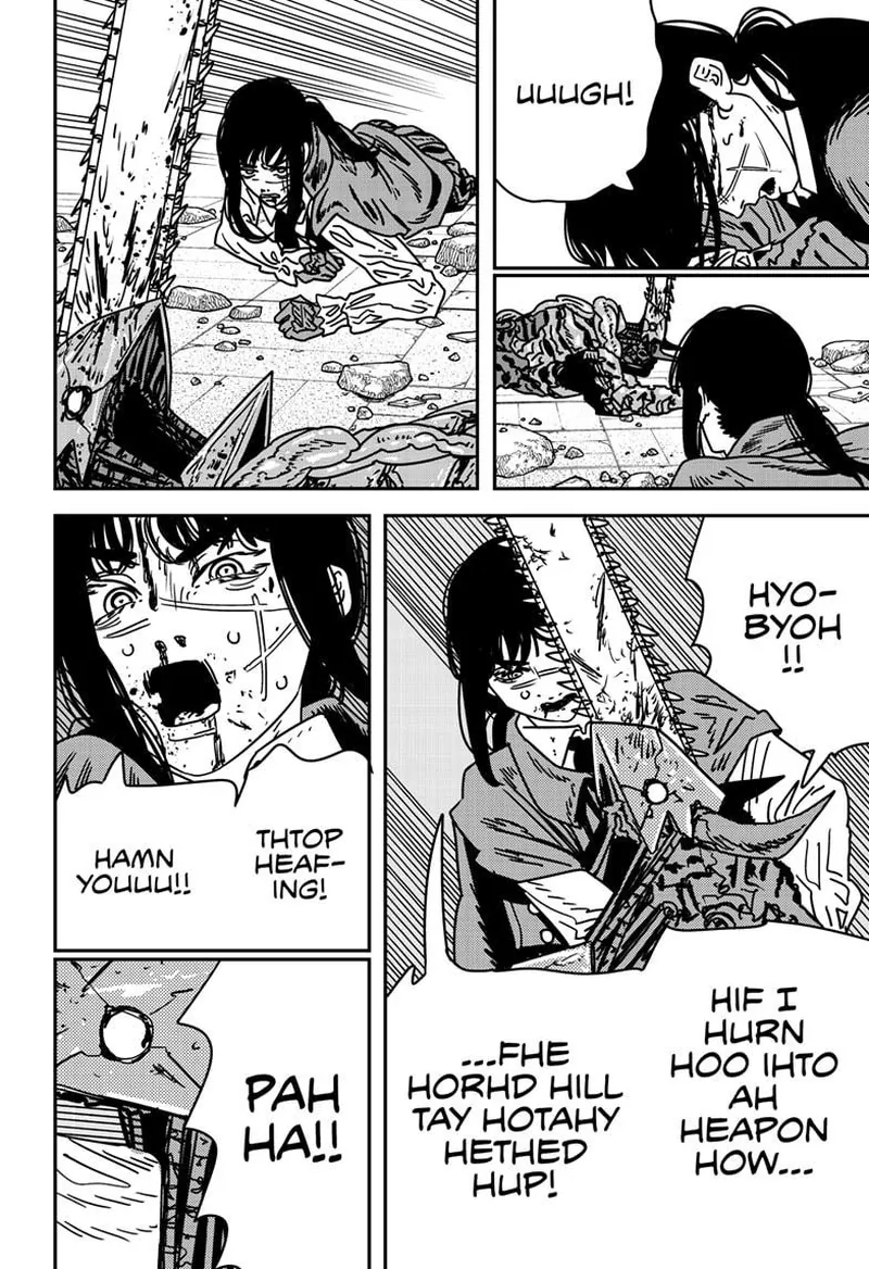 Chainsaw Man Manga Chapter 225 page 7 - Barf, Motorcycle, Hell