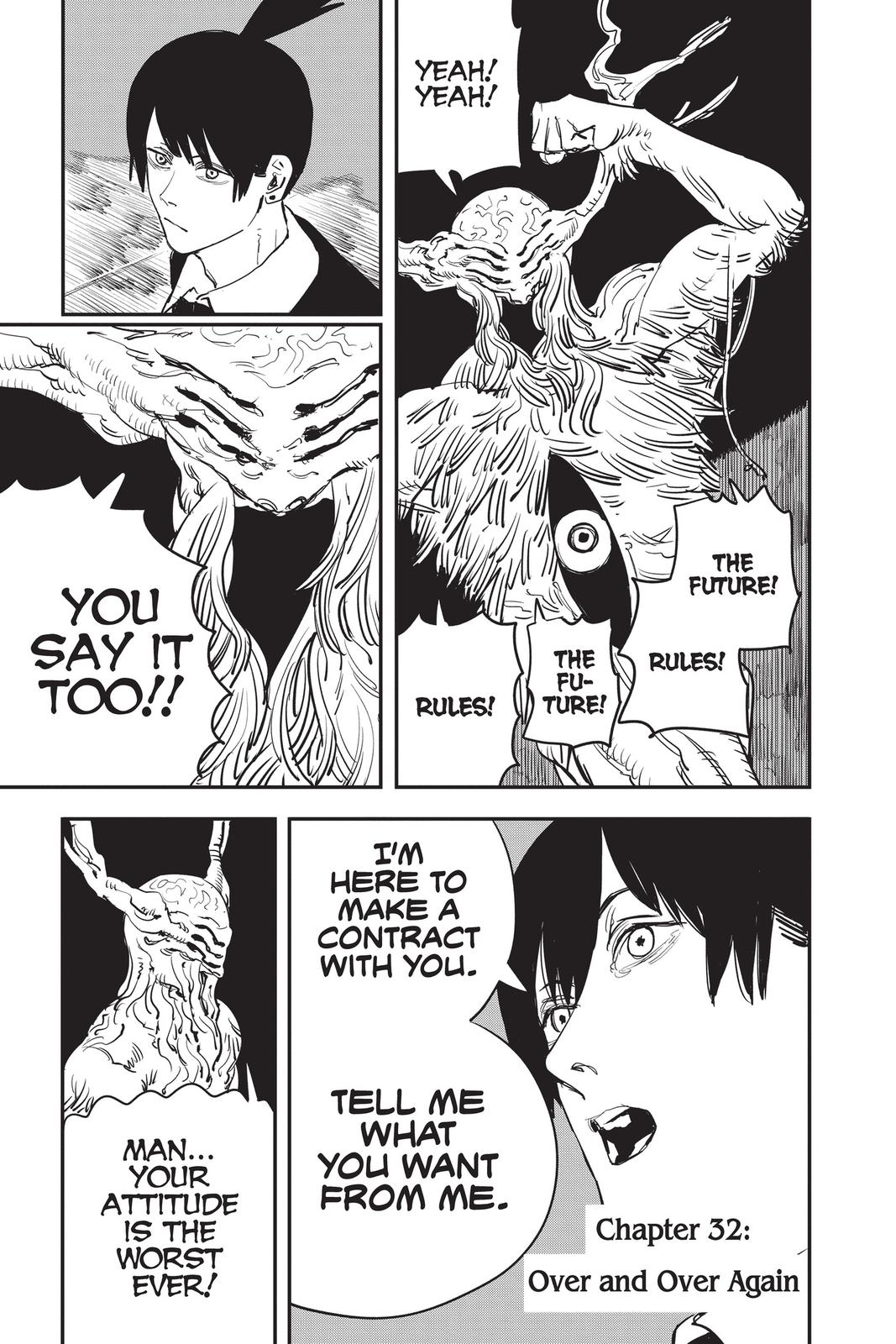 Chainsaw Man Manga Chapter 32 page 1 - Over and Over Again