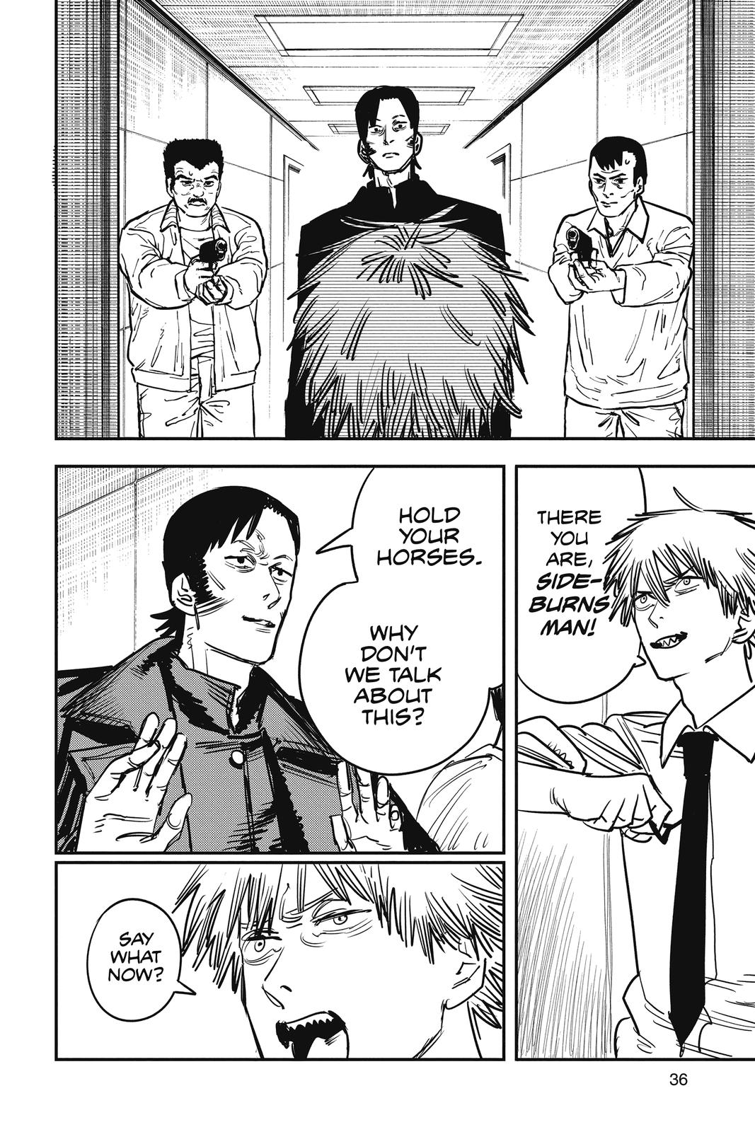 Chainsaw Man Manga Chapter 36 page 10 - Katana vs. Chainsaw