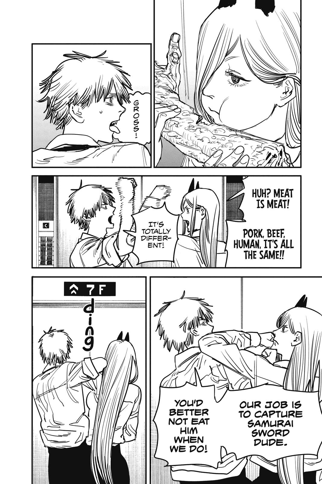 Chainsaw Man Manga Chapter 36 page 2 - Katana vs. Chainsaw