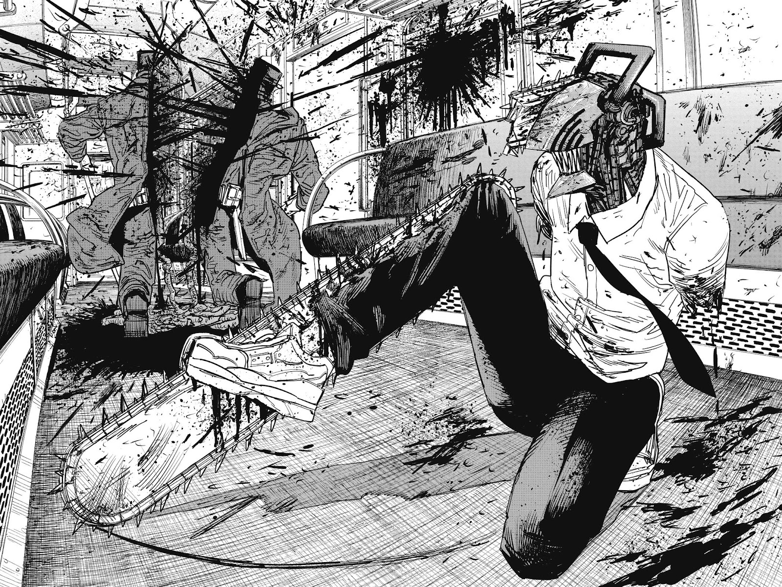 Chainsaw Man Manga Chapter 37 page 16 - Train, Head, Chainsaw