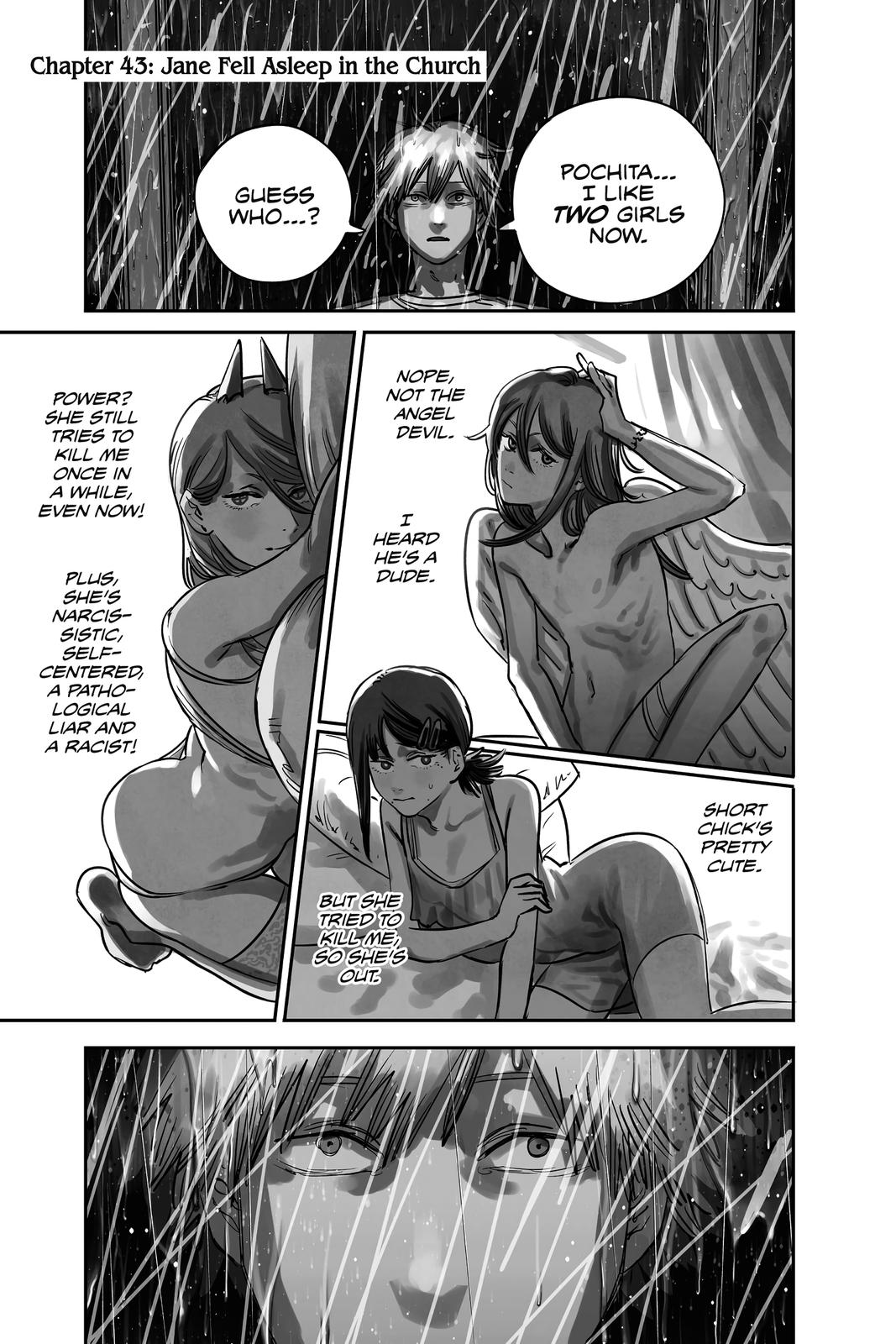 Chainsaw Man Manga Chapter 43 page 1 - Jane Fell Asleep in the Church