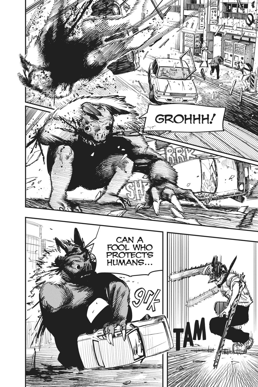 Chainsaw Man Manga Chapter 8 page 12 - Chainsaw vs. Bat